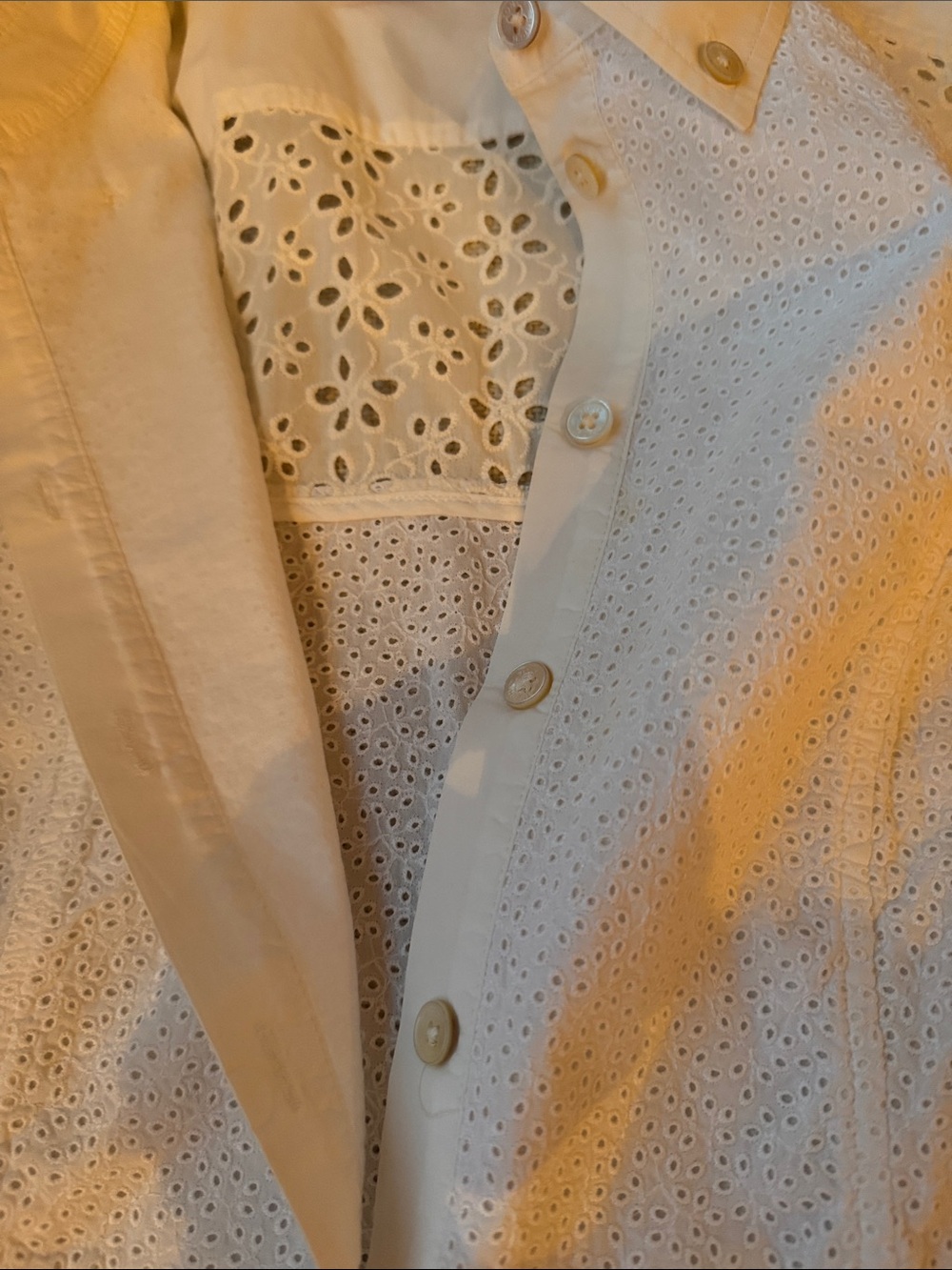Tory Burch White PatchWork Eyelet dress - Picture 9 of 9